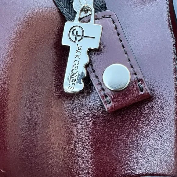 Jack Georges Milano Leather Business Laptop Case - Picture 8 of 11